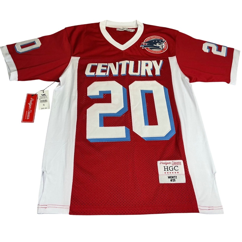 Headgear Classics Carson Wentz Century High School Football Jersey Red Small NWT